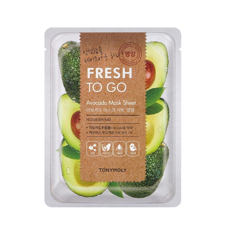 TONYMOLY FRESH TO GO AVOCADO MASK SHEET NOURISHING