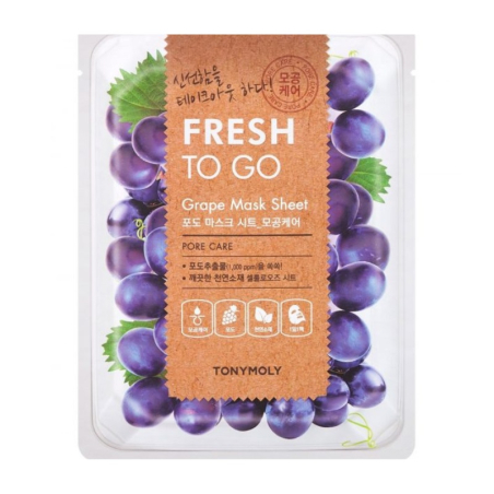 TONYMOLY FRESH TO GO GRAPE MASK SHEET PORE CARE