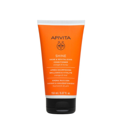 APIVITA SHINE APRÈS SHAMPOOING BRILLANCE ET VITALITÉ POUR TOUS TYPES DE CHEVEUX 150ML