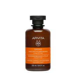 APIVITA SHINE SHAMPOOING BRILLANCE ET VITALITÉ TOUS TYPES DE CHEVEUX 250ML