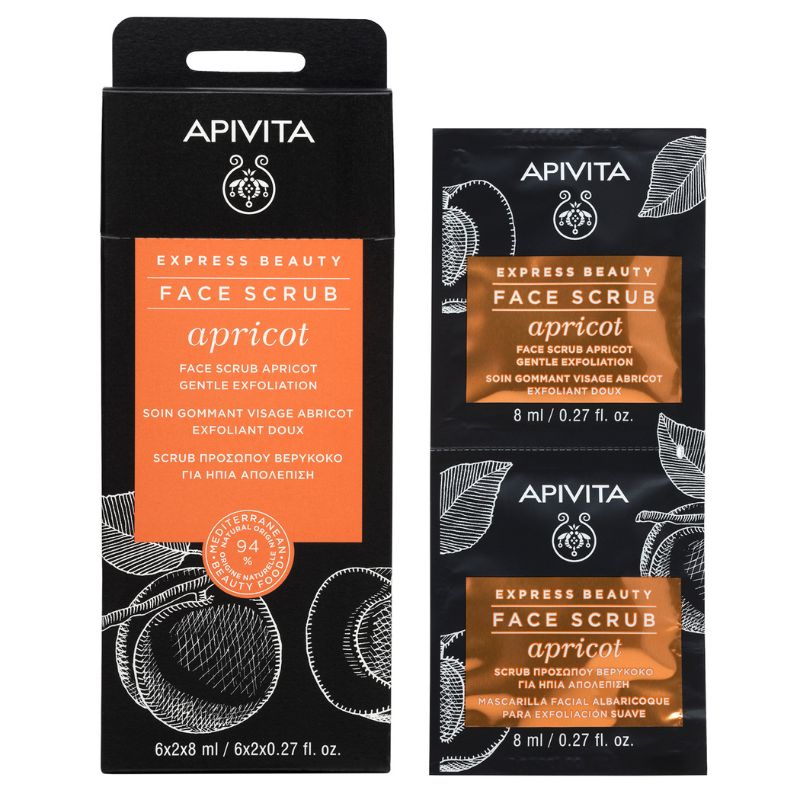 APIVITA EXPRESS BEAUTY GOMMAGE VISAGE EXFOLIANT DOUX À L'ABRICOT