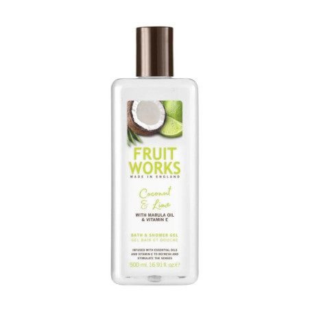 GRACE COLE FRUIT WORKS GEL BAIN ET DOUCHE COCONUT ET LIME 500 ML