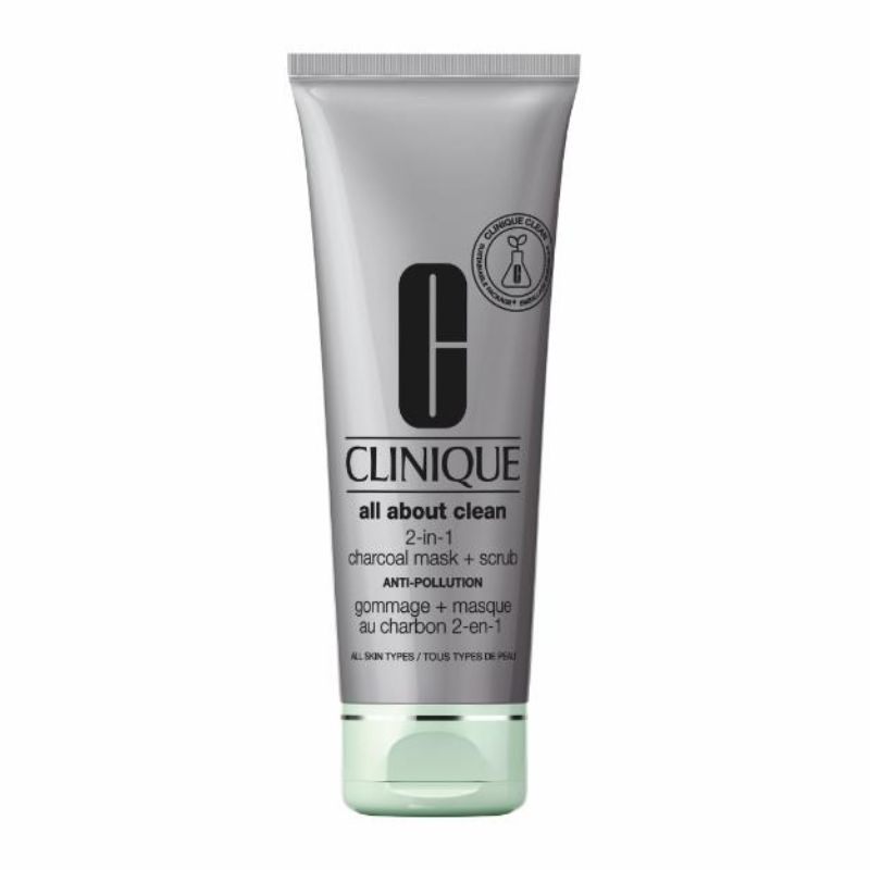 CLINIQUE ALL ABOUT CLEAN GOMMAGE ET MASQUE AU CHARBON 100ML