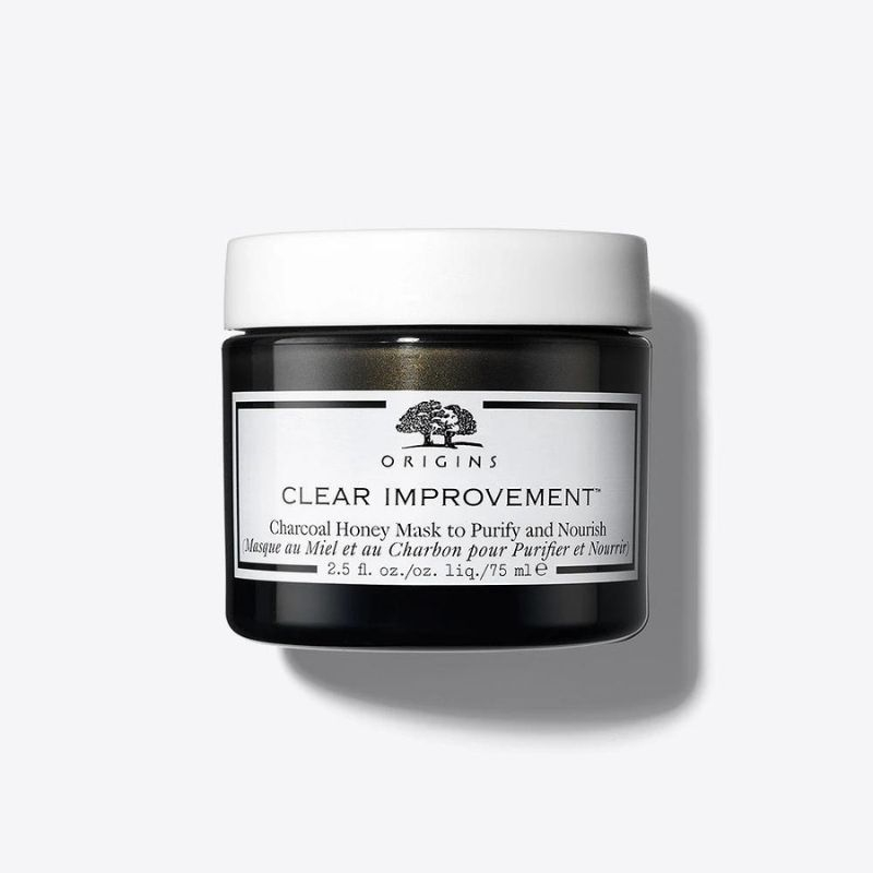 ORIGINS CLEAR IMPROVEMENT MASQUE AU MIEL ET AU CHARBON POUR PURIFIER ET NOURRIR 75ML