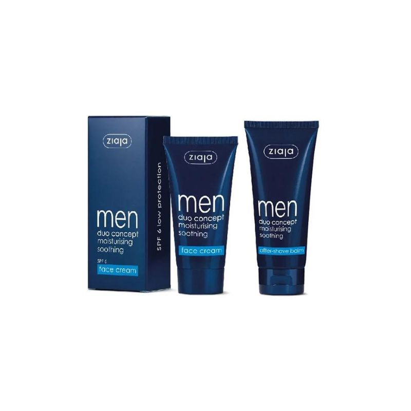ZIAJA COFFRET MEN FACE CREAM 50ML+AFTER SHAVE BALM 75ML
