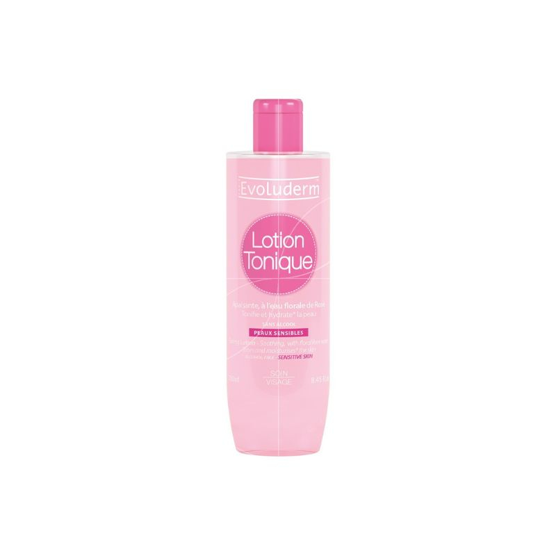 EVOLUDERM LOTION TONIQUE RAFRAICHISSANTE À LA VITAMINE E PEAUX SENSIBLES 250ML