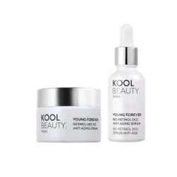 KOOL BEAUTY COFFRET HANDLE BOX YOUNG FOREVER RETINOL ANTI AGING CREAM+BIO RETINOL SERUM