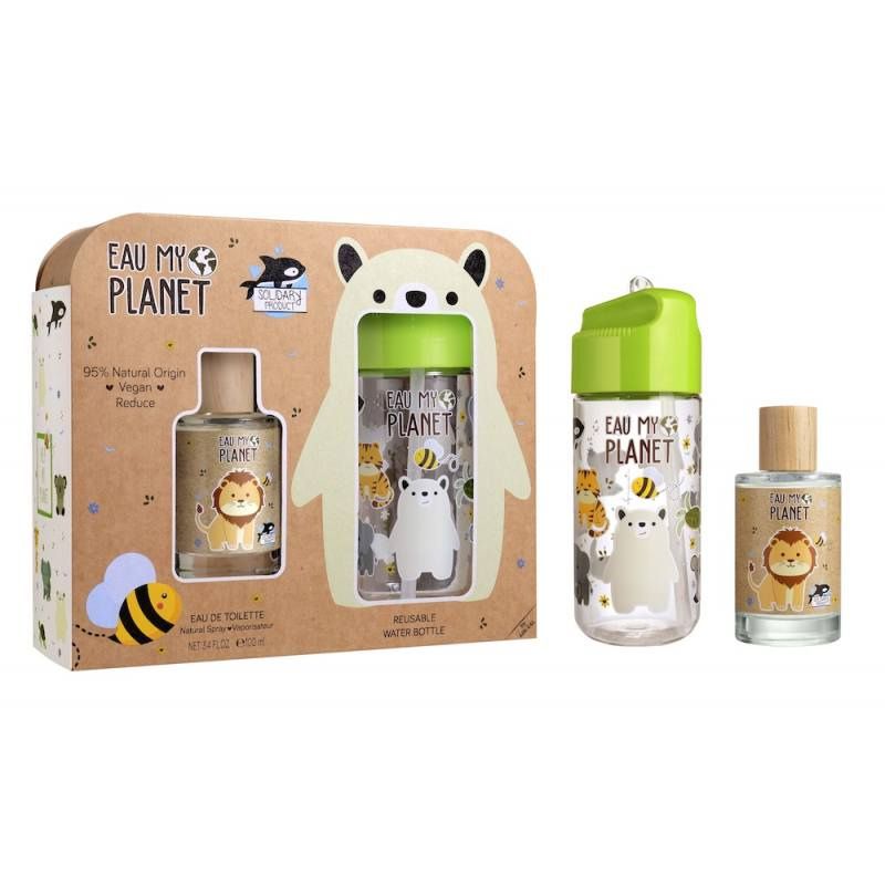 AIRVAL EAU MY PLANET COFFRET EDT 100 ML+GOURDE D'EAU 