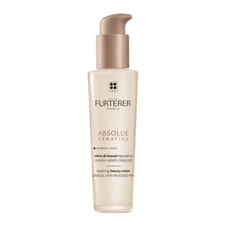 RENE FURTERER ABSOLUE KÉRATINE CREME DE BEAUTÉ REPARATRICE SANS RINÇAGE CHEVEUX ABIMÉS 100 ML