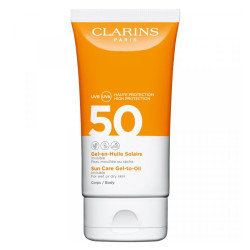CLARINS GEL EN HUILE SOLAIRE POUR LE CORPS SPF 50+ 150ML