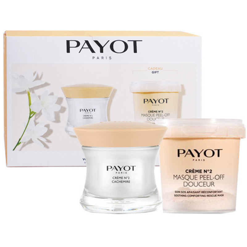 PAYOT COFFRET CRÈME N°2 CACHEMIRE 50ML+CRÈME N°2 NUAGE MASQUE PEEL-OFF 10G