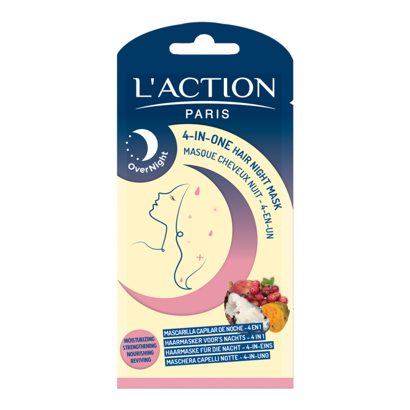 L'ACTION MASQUE CHEVEUX NUIT 4 EN 1 20ML