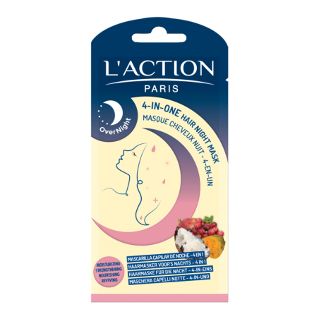 L'ACTION MASQUE CHEVEUX NUIT 4 EN 1 20ML