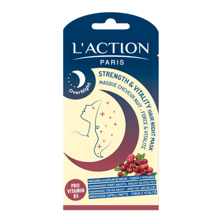 L'ACTION MASQUE CHEVEUX NUIT FORCE ET VITALITÉ 20ML