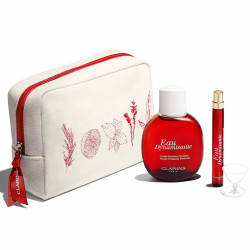 CLARINS COFFRET EAU DYNAMISANTE 100ML+RECHARGEABLE 10ML+TROUSSE  0322