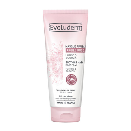 EVOLUDERM MASQUE APAISANT ARGILE ROSE 50ML