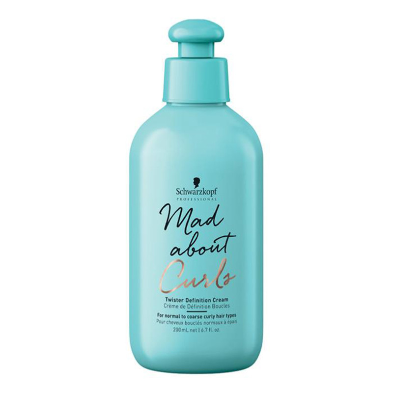 SCHWARZKOPF CREME DE DEFINITION BOUCLES MAD ABOUT CURLS POUR CHEVEUX BOUCLES NORMAUX A EPAIS 200ML