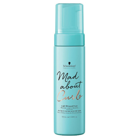 SCHWARZKOPF MOUSSE LEGERE BOUCLES MAD ABOUT CURLS POUR CHEVEUX BOUCLES FINS A NORMAUX 150ML