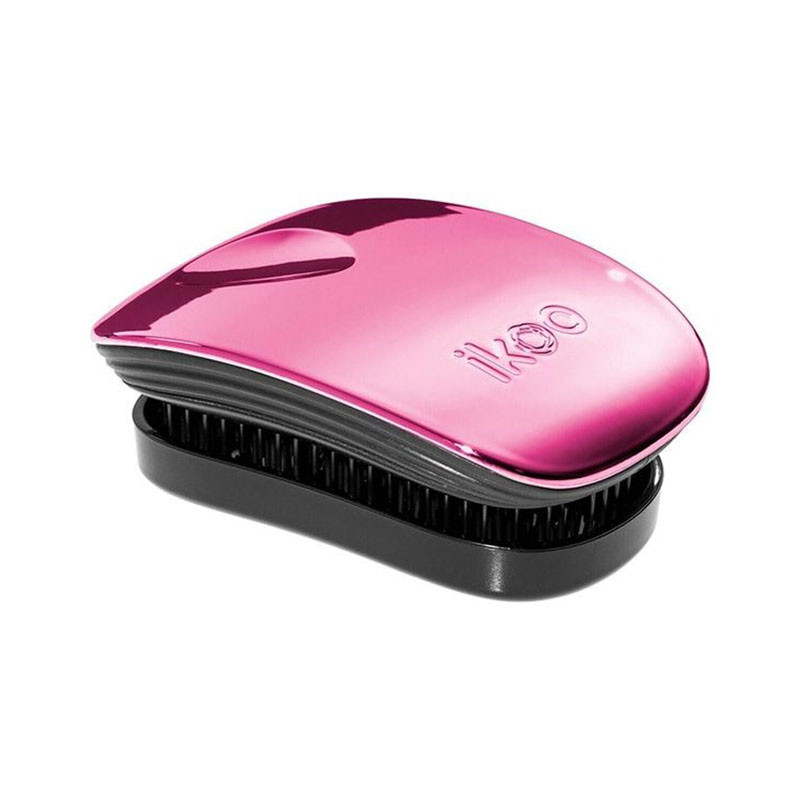 IKOO BROSSE CHEVEUX POCKET BLACK CHERRY METALLIC