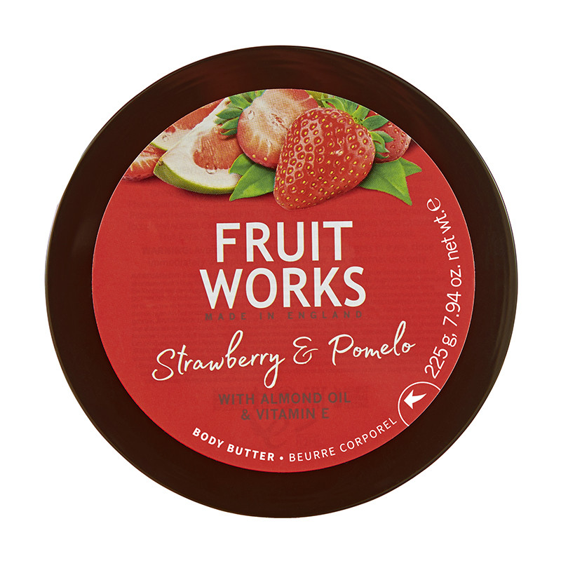 GRACE COLE FRUIT WORKS BEURRE CORPOREL STRAWBERRY ET POMELO 225 ML