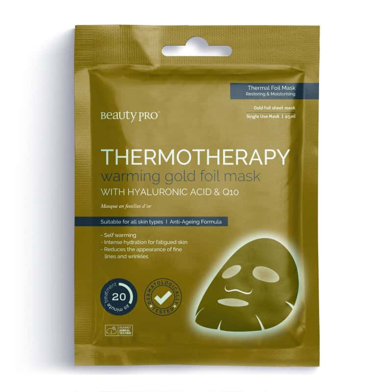 BEAUTYPRO THERMOTHEAPY WARMING GOLD FOIL MASK