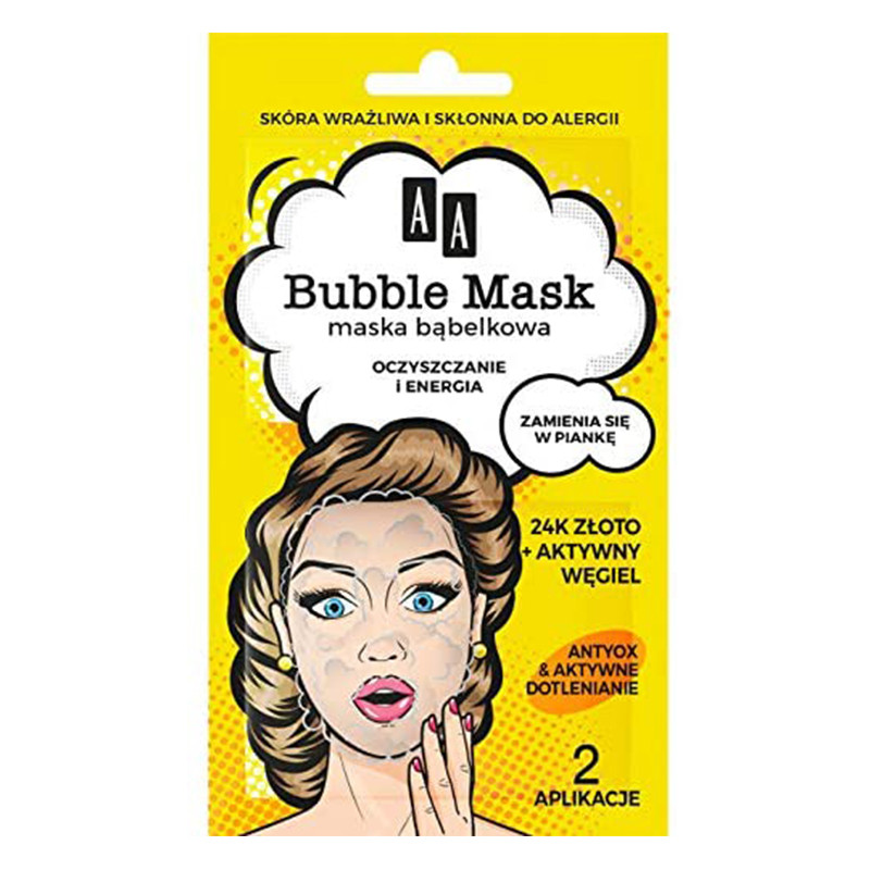 OCEANIC AA BUBBLE MASK GOLD + ACTIVE CARBON 8 G