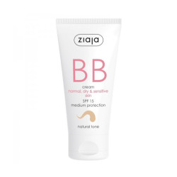 ZIAJA DUO BB CREAM NORMAL DRY SENSITIVE SKIN NATURAL TONE 50MLX2