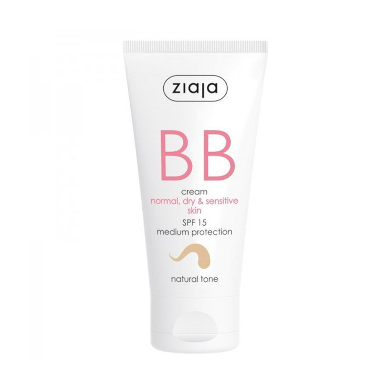 ZIAJA DUO BB CREAM NORMAL DRY SENSITIVE SKIN NATURAL TONE 50MLX2