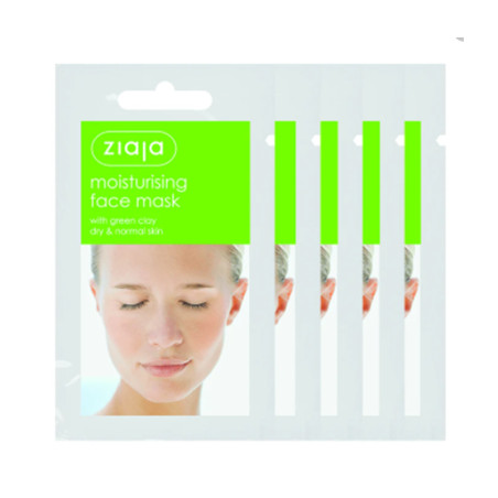 ZIAJA MOISTURISING FACE MASK WITH GREEN CLAY/SACHET 7 ML