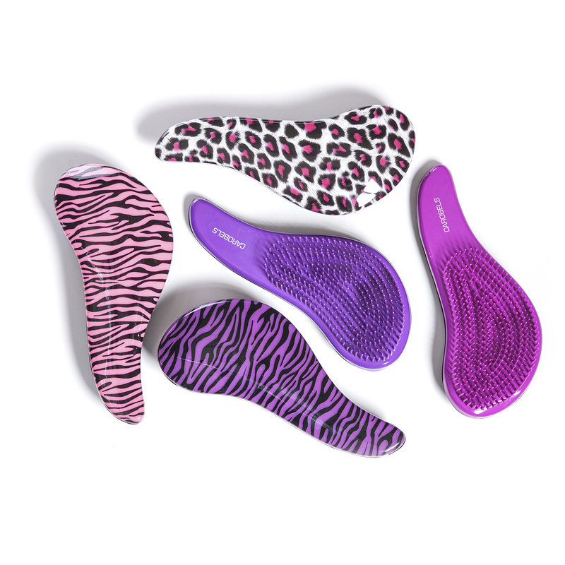 CAROBELS BROSSE CHEVEUX LEOPARD ROSES CULPBY I-TANGLE