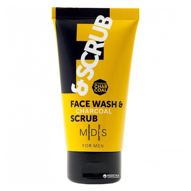 For Men Face Wash Et Charcoal Scrub 75ml